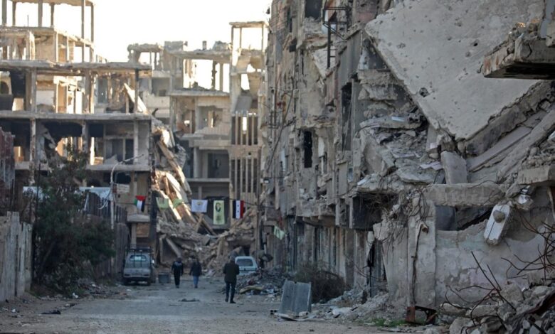 مباني دمرتها الحرب في سوريا