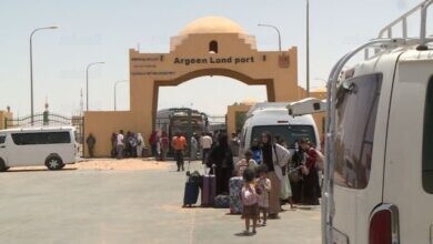 معبر ارقين الحدودي بين مصر والسودان