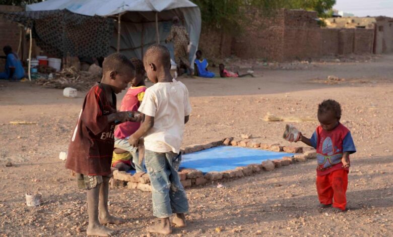 نزوح الأطفال في السودان