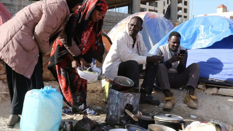 مهاجرون سودانيون