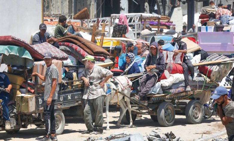 عمليات النزوح والتهجير القسري في غزة